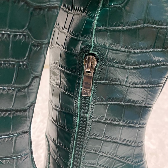 MARC FISHER Giancarlo Knee High Boot In Dark Green 300 Size 5 NIB - Picture 6 of 16